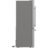 Forno Espresso - Milano FFFFD178631S 31 Inch Freestanding Bottom Mount Refrigerator with 17.2 cu. ft. Total Capacity, Automatic Ice Maker, LED Light, and ENERGY STAR® Certified: Stainless Steel