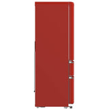 Forno FFFFD179133RED 33 Inch Freestanding 4-Door French Door Refrigerator with 18 cu. ft. Total Capacity, No-Frost Design, and ENERGY STAR® Certified: Red - Handle-Free Design
