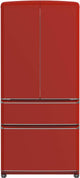 Forno FFFFD179133RED 33 Inch Freestanding 4-Door French Door Refrigerator with 18 cu. ft. Total Capacity, No-Frost Design, and ENERGY STAR® Certified: Red - Handle-Free Design