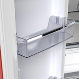 Forno FFFFD179133RED 33 Inch Freestanding 4-Door French Door Refrigerator with 18 cu. ft. Total Capacity, No-Frost Design, and ENERGY STAR® Certified: Red - Handle-Free Design