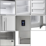 Forno FFFFD193360S Side-by-Side Column Set with 28 Inch Freezer in Stainless Steel