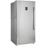 Forno Pro-Style FFFFD193328LS 28 Inch Refrigerator/Freezer Column with 13.8 cu. ft. Capacity, Adjustable Shelves, Electronic Control, Door Open Alarm, and Smudge Resistant: Left Hinge