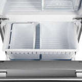 Forno Espresso Gallipoli FFFFD197431SB 30 Inch Freestanding Counter-Depth French Door Refrigerator with 17.48 cu. ft. Total Capacity, Ice Maker, Total Frost-Free Design, and ENERGY STAR® Certified: Stainless Steel