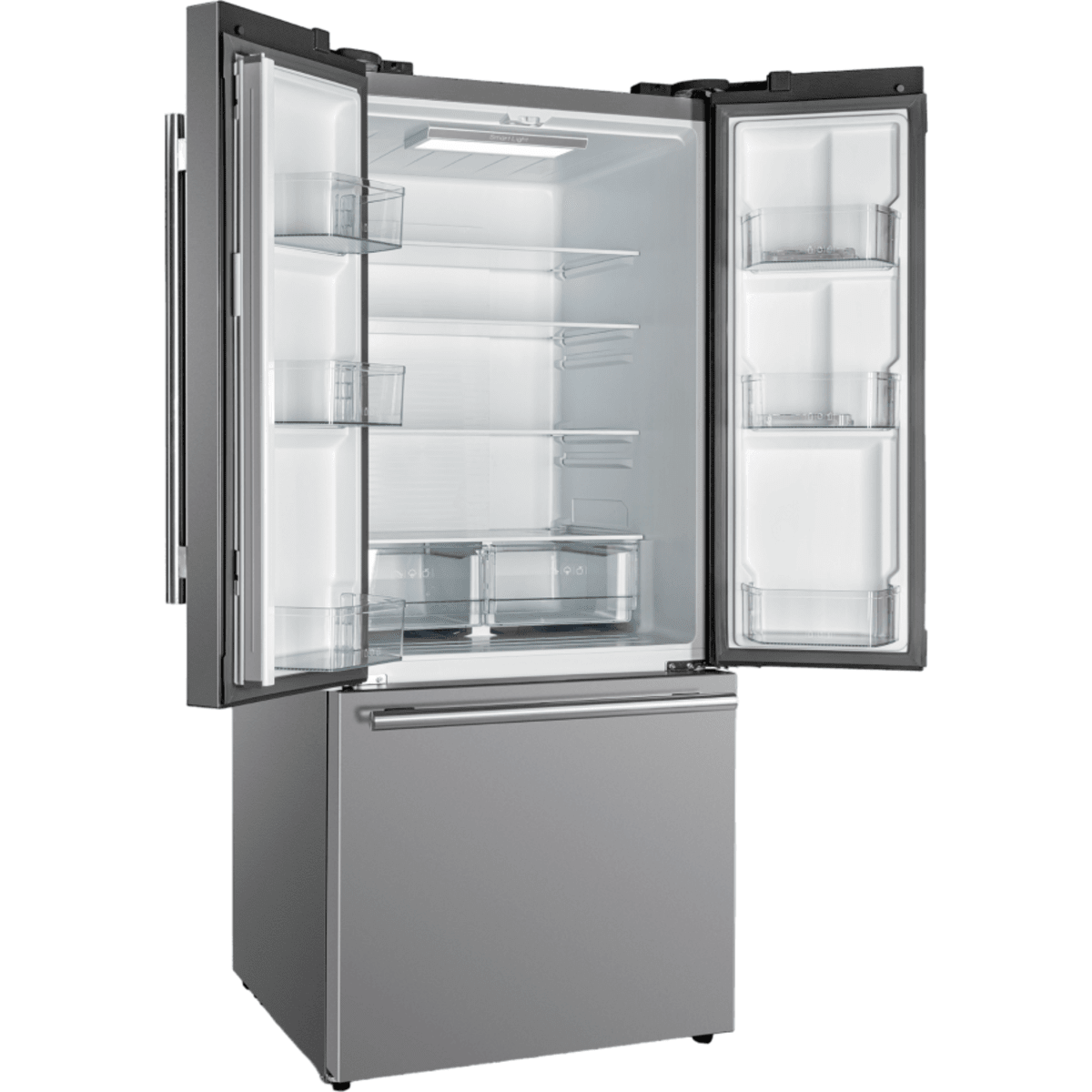 Forno Espresso Gallipoli FFFFD197431SB 30 Inch Freestanding Counter-Depth French Door Refrigerator with 17.48 cu. ft. Total Capacity, Ice Maker, Total Frost-Free Design, and ENERGY STAR® Certified: Stainless Steel