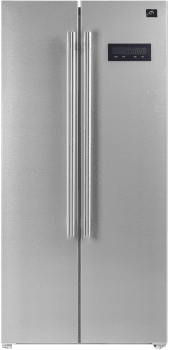 Forno Salerno FFRBI180533SB 33 Inch Freestanding Side by Side Refrigerator with 15.62 cu. ft. Total Capacity, Total Frost-Free Design, and Sabbath & Vacation Mode: Stainless Steel