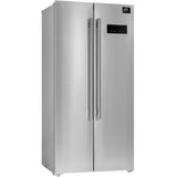 Forno Salerno FFRBI180533SB 33 Inch Freestanding Side by Side Refrigerator with 15.62 cu. ft. Total Capacity, Total Frost-Free Design, and Sabbath & Vacation Mode: Stainless Steel