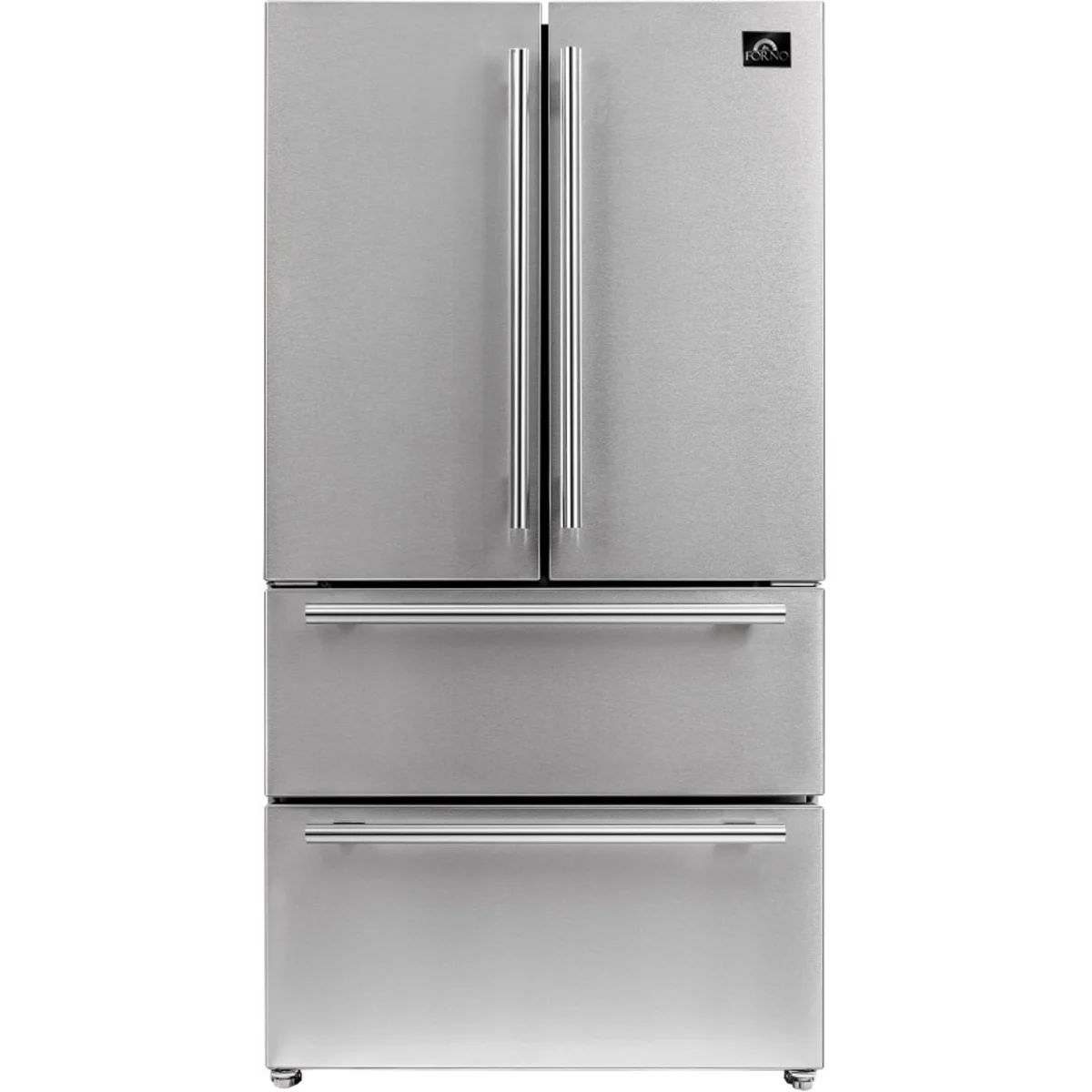 Moena 36 in. 19.2 cu. ft. French Door Refrigerator with Ice Maker in Stainless Steel