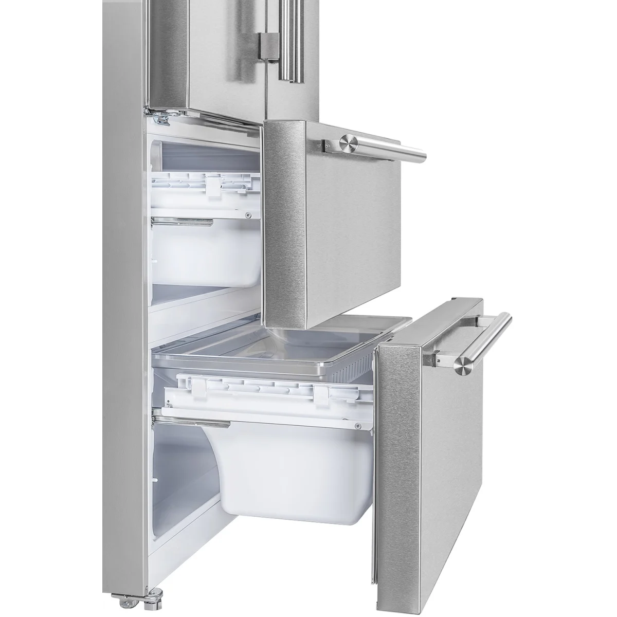 Moena 36 in. 19.2 cu. ft. French Door Refrigerator with Ice Maker in Stainless Steel