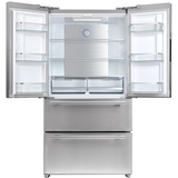 Moena 36 in. 19.2 cu. ft. French Door Refrigerator with Ice Maker in Stainless Steel