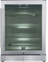 Forno Asciutto FFSDA684024 24 Inch Built-In Under Counter Dry Aging Cabinet with 4.41 cu. ft. Capacity, Inverter Compressor, Intelligent UVC Sterilization System, Door Lock & Door Alarm, LED Light Strip and Touch Control Panel