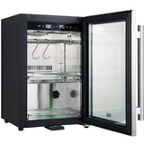 Forno Asciutto FFSDA686417 17 Inch Built-In Under Counter Dry Aging Cabinet with 1.84 cu. ft. Capacity, Intelligent UVC Sterilization System, UV Door Film Protection, Door Lock & Alarm, LED Light Strip and Touch Control Panel