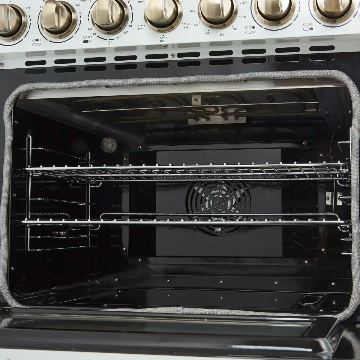 Forno Paolo FFSEL601130WHT 30 Inch Freestanding Electric Range with 5 Radiant Elements, 4.38 cu. ft. Oven Capacity, True Convection Oven, Hot Surface Indicator, Dual-Element Broiler, Smudge-Resistant Finish and Ceramic Glass Surface: White