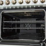 Forno Paolo FFSEL601130WHT 30 Inch Freestanding Electric Range with 5 Radiant Elements, 4.38 cu. ft. Oven Capacity, True Convection Oven, Hot Surface Indicator, Dual-Element Broiler, Smudge-Resistant Finish and Ceramic Glass Surface: White