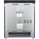 Forno Espresso Leonardo FFSEL601230BLK 30 Inch Slide-In Electric Range with 4 Elements, 5 cu. ft. Oven Capacity, Steam Clean, Convection Oven, 2 Oven Racks, and ADA Compliant: Black