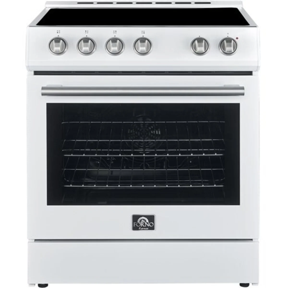 FFSEL601230WHT Forno Espresso Leonardo 30" Slide-In Electric Range with 4 Elements and Convection Oven - White