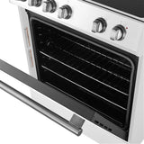 FFSEL601230WHT Forno Espresso Leonardo 30" Slide-In Electric Range with 4 Elements and Convection Oven - White