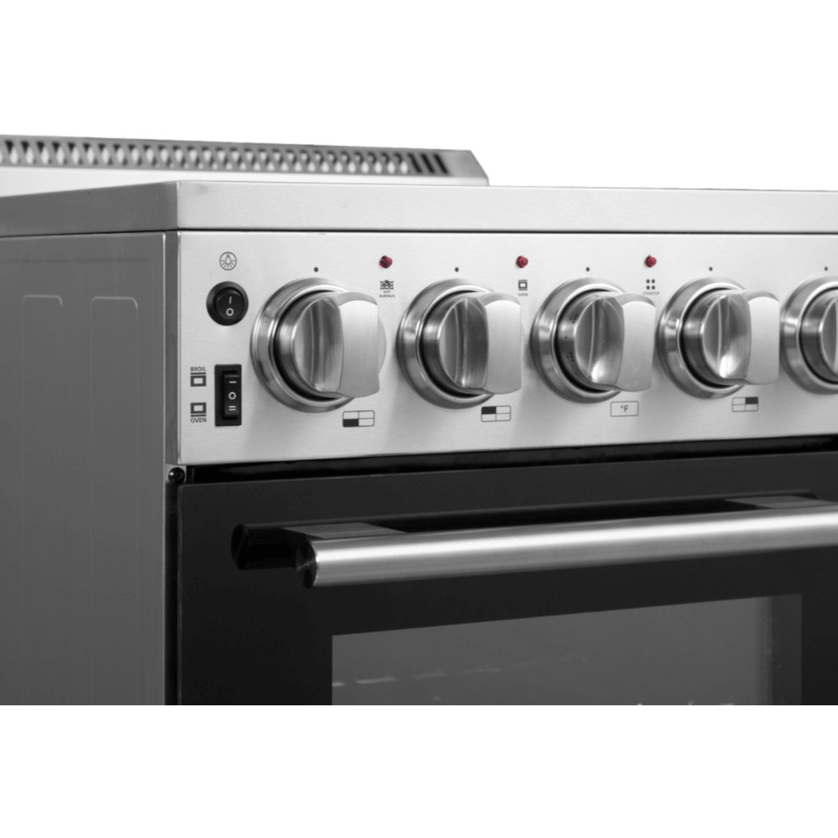 Forno Pallerano FFSEL605220 20 Inch Freestanding Electric Range with 4 Elements, 2.05 cu. ft. Oven Capacity, Storage Drawer, Steam Clean, Ceramic Glass, and Insulated Oven Door