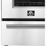 Forno Pallerano FFSEL605220 20 Inch Freestanding Electric Range with 4 Elements, 2.05 cu. ft. Oven Capacity, Storage Drawer, Steam Clean, Ceramic Glass, and Insulated Oven Door