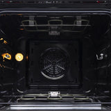 Forno Loiano FFSEL606924 24 Inch Freestanding Electric Range with 4 Elements, 2.3 cu. ft. Oven Capacity, Storage Drawer, Steam Clean, Ceramic Glass, and Insulated Oven Door