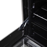 Forno Loiano FFSEL606924 24 Inch Freestanding Electric Range with 4 Elements, 2.3 cu. ft. Oven Capacity, Storage Drawer, Steam Clean, Ceramic Glass, and Insulated Oven Door