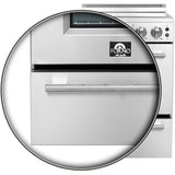 Forno Loiano FFSEL606924 24 Inch Freestanding Electric Range with 4 Elements, 2.3 cu. ft. Oven Capacity, Storage Drawer, Steam Clean, Ceramic Glass, and Insulated Oven Door