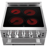 Forno Loiano FFSEL606924 24 Inch Freestanding Electric Range with 4 Elements, 2.3 cu. ft. Oven Capacity, Storage Drawer, Steam Clean, Ceramic Glass, and Insulated Oven Door