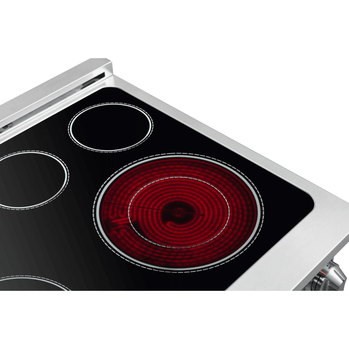 Forno Massimo FFSEL695530 Freestanding French Door Electric Range with 5 Elements, Steam Clean, Ceramic Glass, and Speckled Blue Enamel Oven Interior: 30" Width, 4.32 cu. ft. Oven Capacity