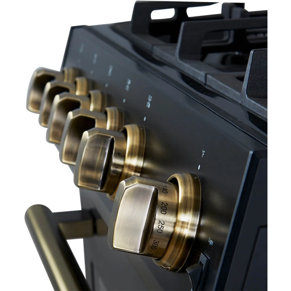 FFSGS111630BLK Forno Espresso 30" Slide-In Gas Range with 4 Elements and ConvectionOven - Black