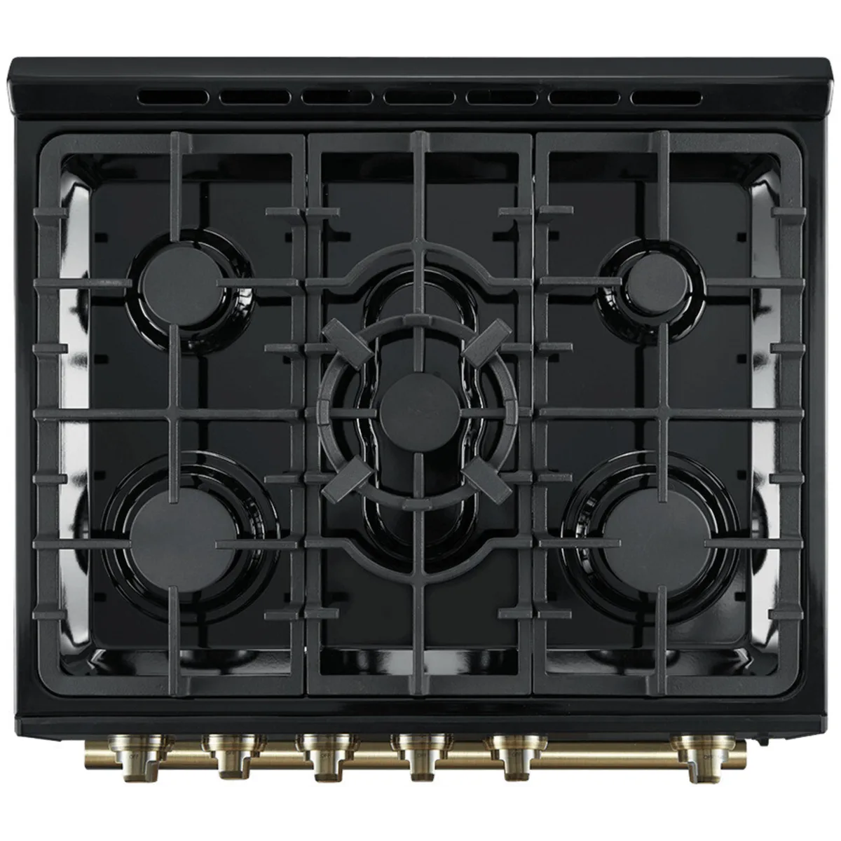 FFSGS111630BLK Forno Espresso 30" Slide-In Gas Range with 4 Elements and ConvectionOven - Black