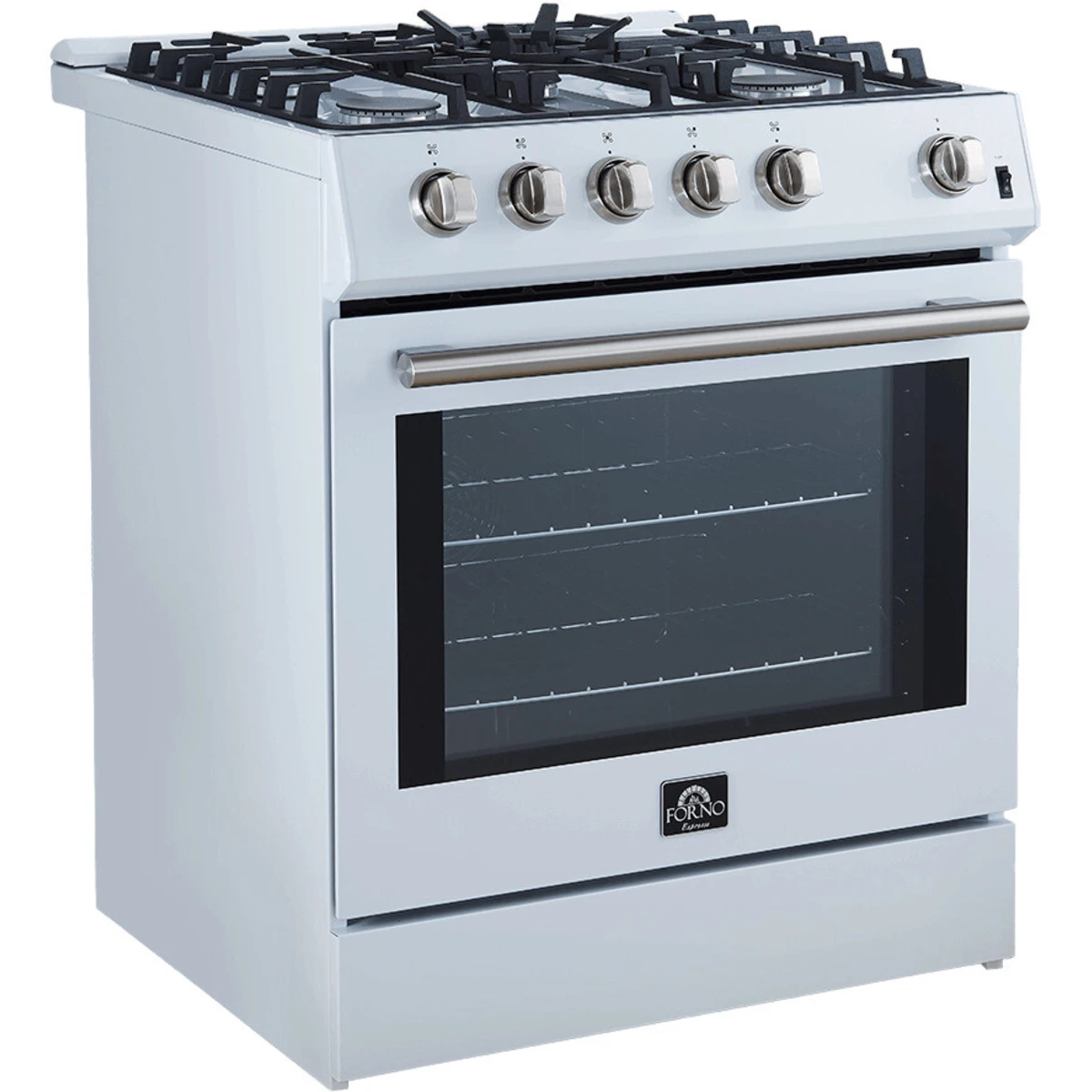 FFSGS111630WHT Forno Espresso 30" Slide-In Gas Range with 4 Elements and Convection Oven - White