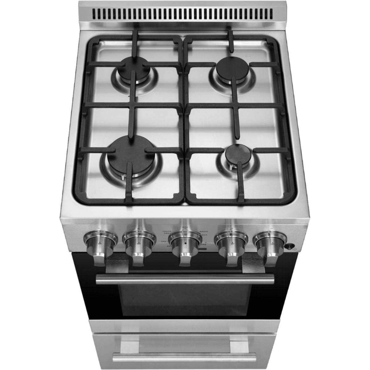 Forno Lamazze FFSGS626520 20 Inch Freestanding Gas Range with 4 Sealed Burners, 2.05 cu. ft. Oven Capacity, Storage Drawer, Steam Clean, and 2 Electro-Plated Oven Racks