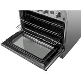 Forno Alta Qualita Marco FFSGS627736 36 Inch Freestanding Gas Range with 6 Sealed Burners, 5.36 cu. ft. Oven Capacity, Continuous Cast Iron Grates, Black Enamel Cooktop, Built-In Temperature Gauge, and LP Kit Included: Stainless Steel