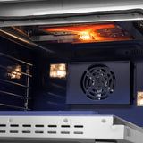 Forno Capriasca FFSGS646048 Freestanding Gas Range with Air Fry, Steam Clean Oven, and Illuminated Metal Knobs: 48" Width, 8 Sealed Burners, 6.58 cu. ft. Total Capacity