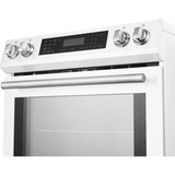 Forno Espresso FFSIN090530WHT DONATELLO 30 Inch Slide-In Induction Range with 4 Elements, 5 cu. ft. Oven Capacity, Self-Clean Oven, Air Fry, Capacitance Touch Control, Ceramic Glass Top, True Convection Oven, and Sabbath Mode: White
