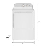 GE 7.2 cu. ft. Capacity Electric Dryer with Reversible Door – White (GTD38EASWWS)