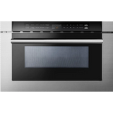 24 in. W 1.2 cu.ft. Stainless Steel and Black 1000-Watt Built in Microwave Drawer