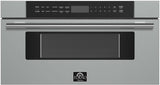 Forno Capoliveri FMWDR300030 30 Inch Built-In Microwave Drawer with 1.2 cu. ft. Capacity, 10 Power Levels, 6 Preset Menu Settings, Touchpad Controls, LED Display, LED Lighting, Defrost Rack and Child Safety Lock: Stainless Steel