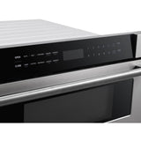 Forno Capoliveri FMWDR300030 30 Inch Built-In Microwave Drawer with 1.2 cu. ft. Capacity, 10 Power Levels, 6 Preset Menu Settings, Touchpad Controls, LED Display, LED Lighting, Defrost Rack and Child Safety Lock: Stainless Steel