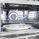 Forno Oliena FMWDR309324WHT 24 Inch Built-In Microwave Convection Oven with 1.6 cu. ft. Capacity, 11 Power Levels, 6 Pre-Set Cooking Modes, Sensor Cooking, Kitchen Timer, Stainless Steel Interior, Rapid Preheating and Child Lock Safety: White