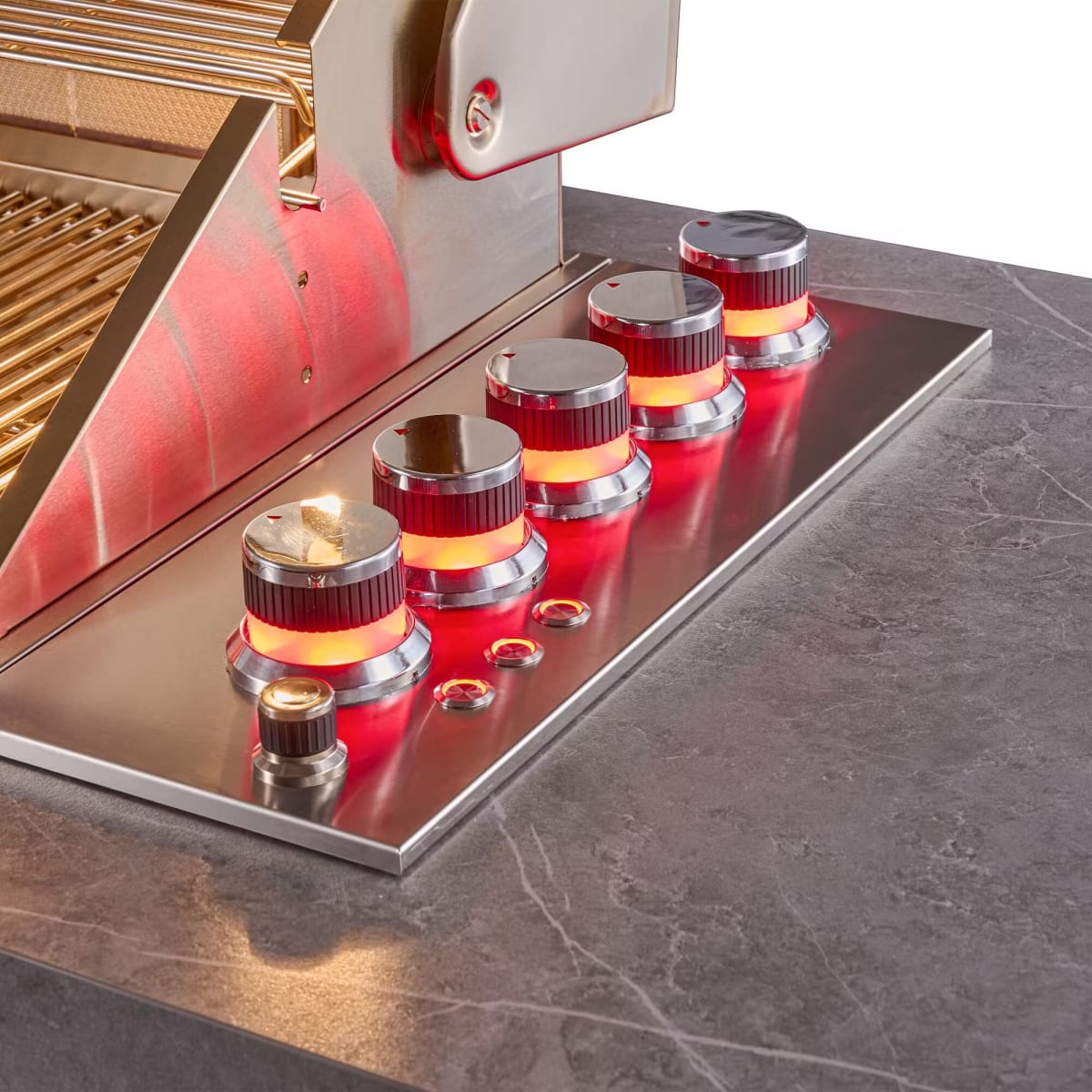 Forno FODKT2544BLK Rimini 30 Inch Outdoor Kitchen with 62,600 BTU BBQ Grill, 3 Burners with Sear & Rotisserie, 2.4 cu.ft. Beverage Center, Stainless Steel Sink and Gray Sintered Stone Countertop