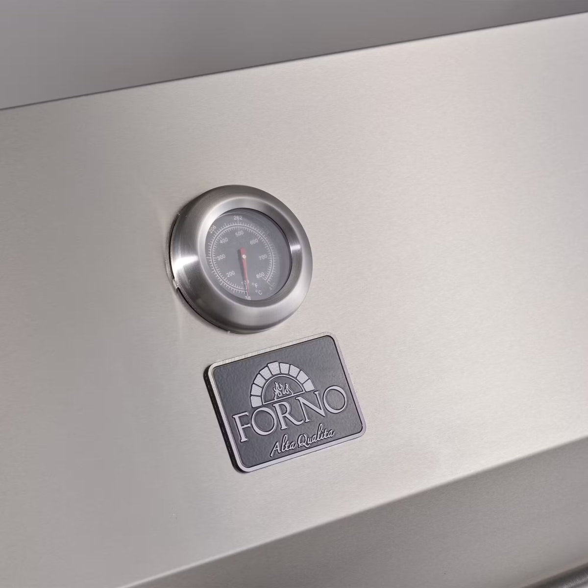 Forno FODKT2544BLK Rimini 30 Inch Outdoor Kitchen with 62,600 BTU BBQ Grill, 3 Burners with Sear & Rotisserie, 2.4 cu.ft. Beverage Center, Stainless Steel Sink and Gray Sintered Stone Countertop