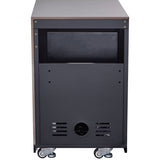 Forno FODKT2544BLK Rimini 30 Inch Outdoor Kitchen with 62,600 BTU BBQ Grill, 3 Burners with Sear & Rotisserie, 2.4 cu.ft. Beverage Center, Stainless Steel Sink and Gray Sintered Stone Countertop