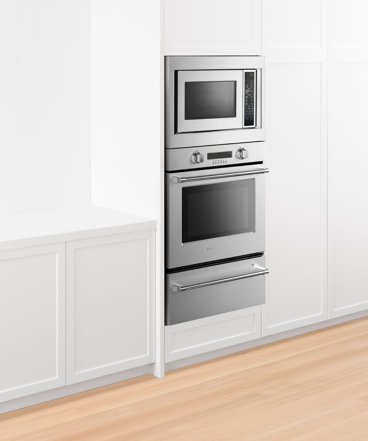 Fisher & Paykel CMO24SS-3 Y 24" Series 5 Contemporary Compact Convection-Microwave Oven, 12 Cooking Modes - In-Situ Kitchen View
