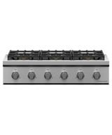 Fisher & Paykel CPV3-366-L 36 inch Professional 6 Burner Gas Rangetop, Stainless Steel
