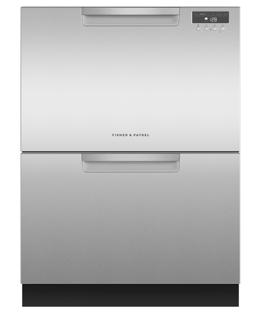 Fisher & Paykel DD24DAX9_N Series 7 Contemporary Double DishDrawer Dishwasher, Stainless Steel - Image 1