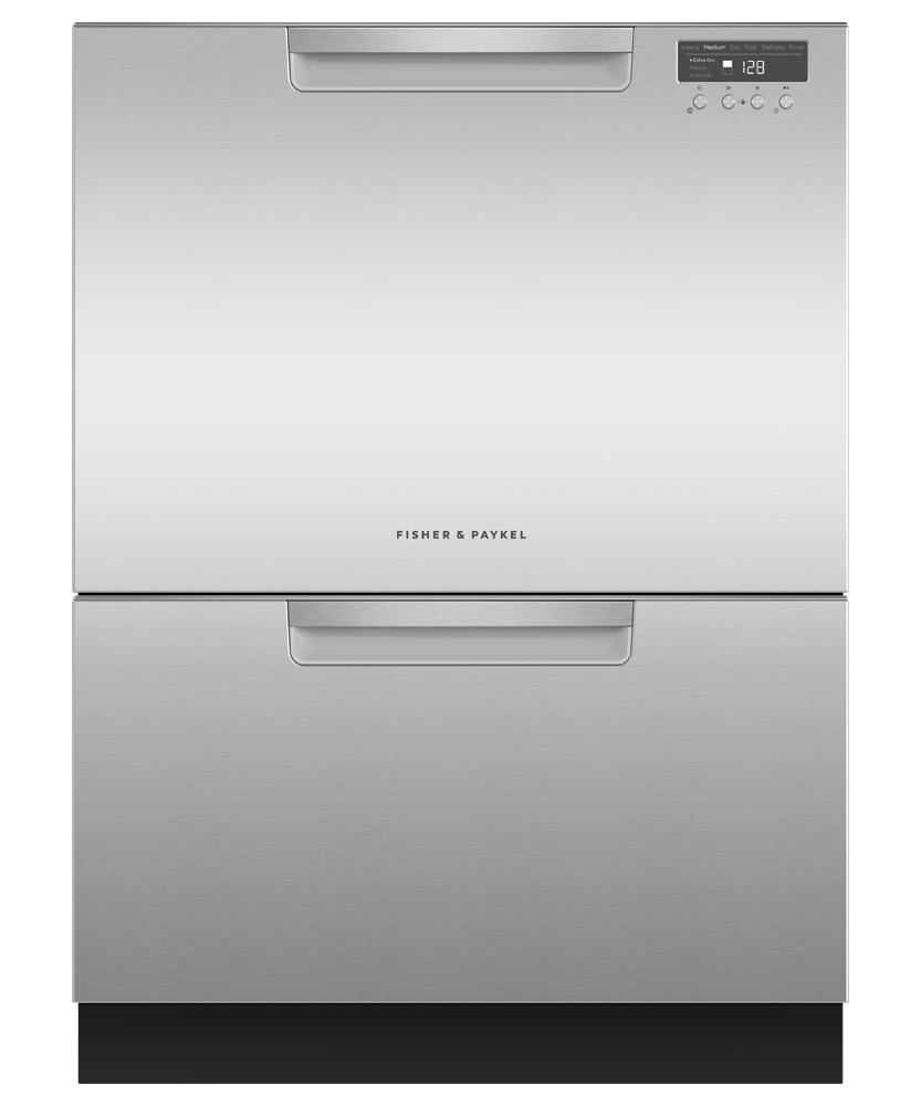 Fisher & Paykel DD24DCHTX9_N Series 7 Contemporary Tall Double DishDrawer Dishwasher, Stainless Steel - Image 1
