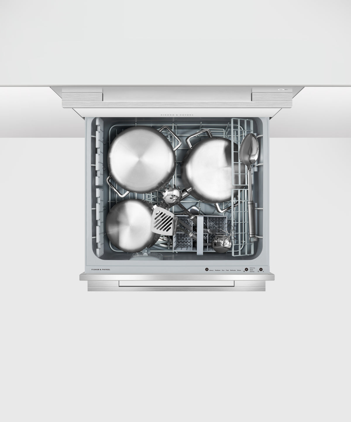Fisher & Paykel DD24DDFTX9_N Series 9 Contemporary Tall Double DishDrawer Dishwasher, Stainless Steel - Image 5