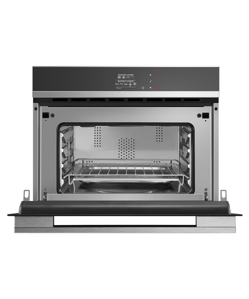 Fisher & Paykel OM24NDB1 Contemporary Compact Convection-Speed Oven - Angle View