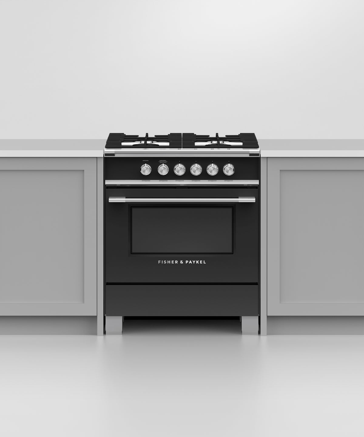 Fisher & Paykel OR30SCG4B1 range installed in kitchen