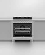 Fisher & Paykel OR30SCG4X1 range in kitchen with cookware